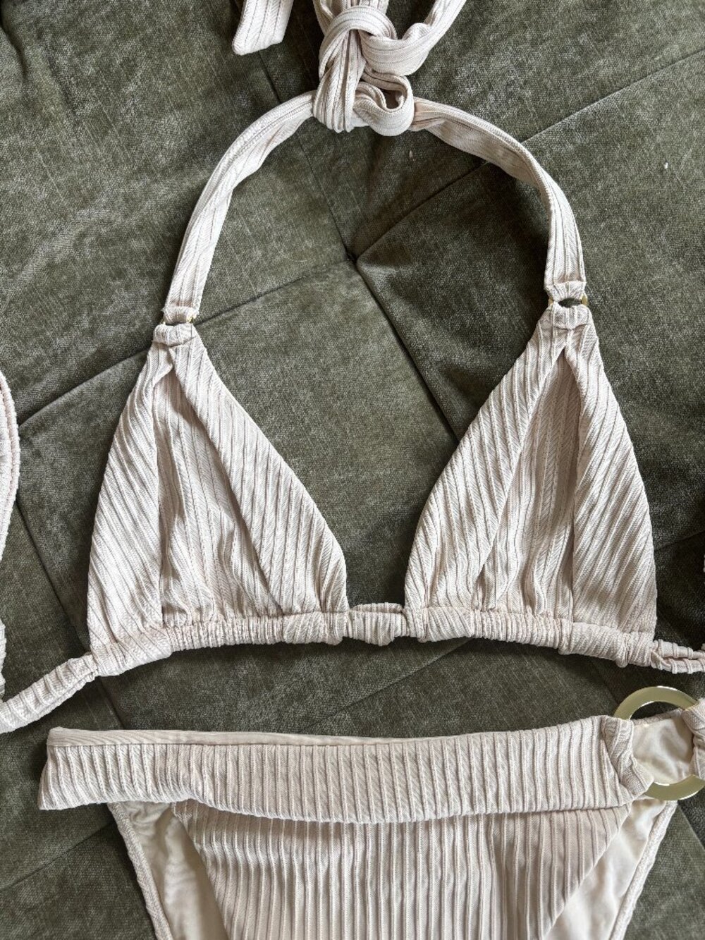 Monday Swimwear - Morroco Top - Ribbed Cream